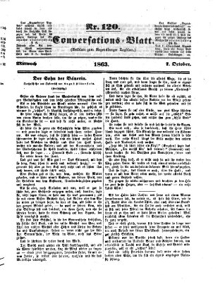 Regensburger Conversations-Blatt (Regensburger Tagblatt) Mittwoch 7. Oktober 1863