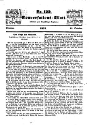 Regensburger Conversations-Blatt (Regensburger Tagblatt) Sonntag 11. Oktober 1863