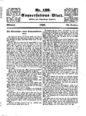 Regensburger Conversations-Blatt (Regensburger Tagblatt) Mittwoch 28. Oktober 1863