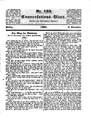 Regensburger Conversations-Blatt (Regensburger Tagblatt) Freitag 6. November 1863