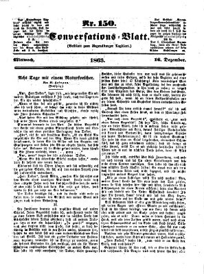 Regensburger Conversations-Blatt (Regensburger Tagblatt) Mittwoch 16. Dezember 1863