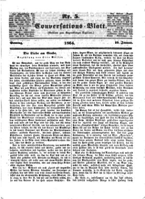 Regensburger Conversations-Blatt (Regensburger Tagblatt) Sonntag 10. Januar 1864