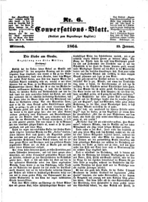 Regensburger Conversations-Blatt (Regensburger Tagblatt) Mittwoch 13. Januar 1864