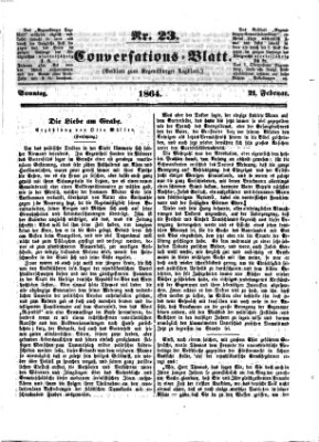 Regensburger Conversations-Blatt (Regensburger Tagblatt) Sonntag 21. Februar 1864