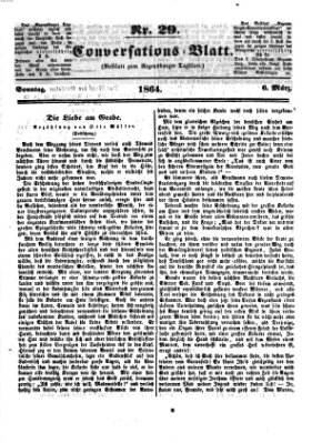 Regensburger Conversations-Blatt (Regensburger Tagblatt) Sonntag 6. März 1864