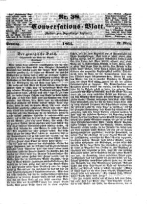 Regensburger Conversations-Blatt (Regensburger Tagblatt) Sonntag 27. März 1864