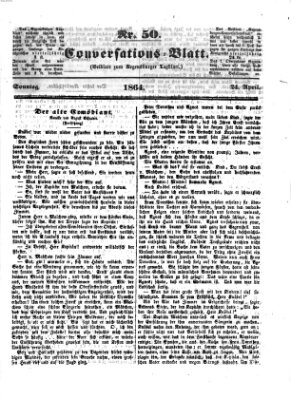 Regensburger Conversations-Blatt (Regensburger Tagblatt) Sonntag 24. April 1864