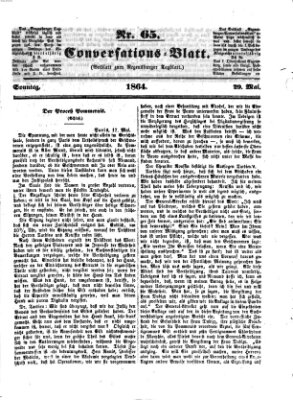 Regensburger Conversations-Blatt (Regensburger Tagblatt) Sonntag 29. Mai 1864