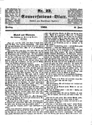 Regensburger Conversations-Blatt (Regensburger Tagblatt) Freitag 17. Juni 1864