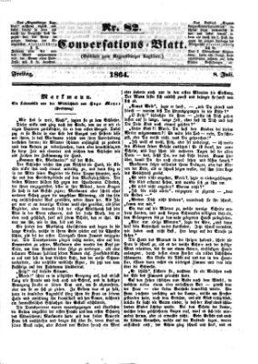 Regensburger Conversations-Blatt (Regensburger Tagblatt) Freitag 8. Juli 1864