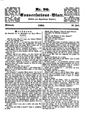 Regensburger Conversations-Blatt (Regensburger Tagblatt) Mittwoch 27. Juli 1864