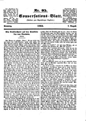 Regensburger Conversations-Blatt (Regensburger Tagblatt) Sonntag 7. August 1864