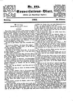 Regensburger Conversations-Blatt (Regensburger Tagblatt) Sonntag 16. Oktober 1864