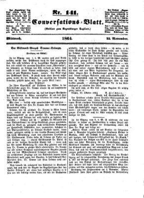 Regensburger Conversations-Blatt (Regensburger Tagblatt) Mittwoch 23. November 1864