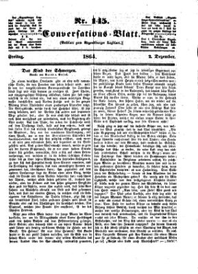 Regensburger Conversations-Blatt (Regensburger Tagblatt) Freitag 2. Dezember 1864