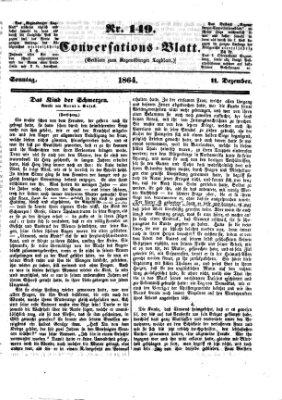 Regensburger Conversations-Blatt (Regensburger Tagblatt) Sonntag 11. Dezember 1864