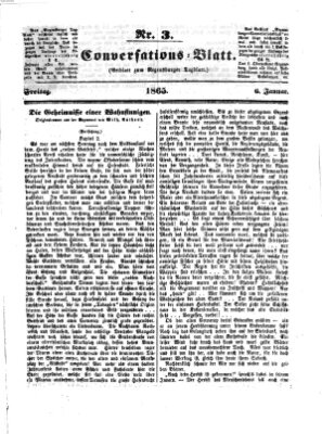 Regensburger Conversations-Blatt (Regensburger Tagblatt) Freitag 6. Januar 1865