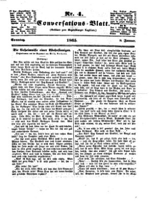 Regensburger Conversations-Blatt (Regensburger Tagblatt) Sonntag 8. Januar 1865