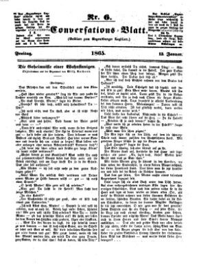 Regensburger Conversations-Blatt (Regensburger Tagblatt) Freitag 13. Januar 1865