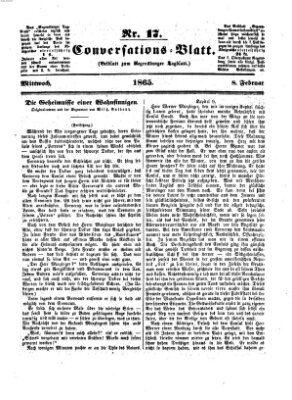 Regensburger Conversations-Blatt (Regensburger Tagblatt) Mittwoch 8. Februar 1865