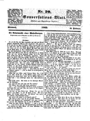 Regensburger Conversations-Blatt (Regensburger Tagblatt) Mittwoch 15. Februar 1865