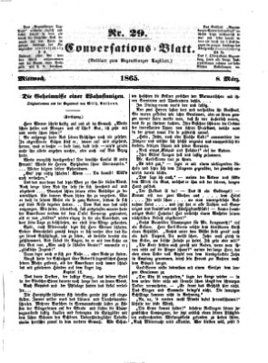 Regensburger Conversations-Blatt (Regensburger Tagblatt) Mittwoch 8. März 1865