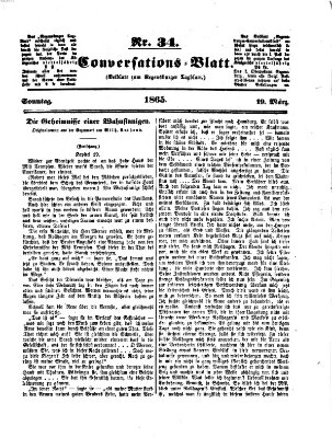 Regensburger Conversations-Blatt (Regensburger Tagblatt) Sonntag 19. März 1865