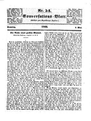 Regensburger Conversations-Blatt (Regensburger Tagblatt) Sonntag 7. Mai 1865