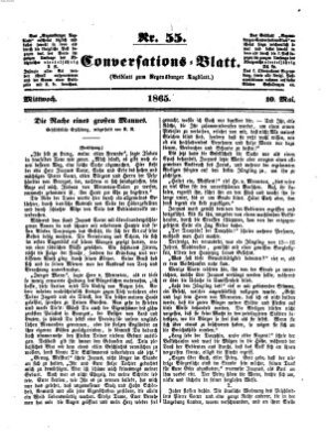 Regensburger Conversations-Blatt (Regensburger Tagblatt) Mittwoch 10. Mai 1865