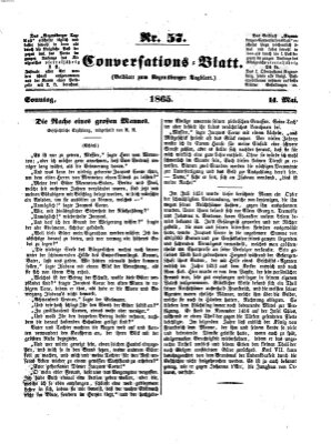 Regensburger Conversations-Blatt (Regensburger Tagblatt) Sonntag 14. Mai 1865