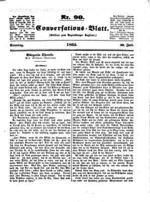 Regensburger Conversations-Blatt (Regensburger Tagblatt) Sonntag 30. Juli 1865