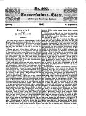 Regensburger Conversations-Blatt (Regensburger Tagblatt) Freitag 8. September 1865