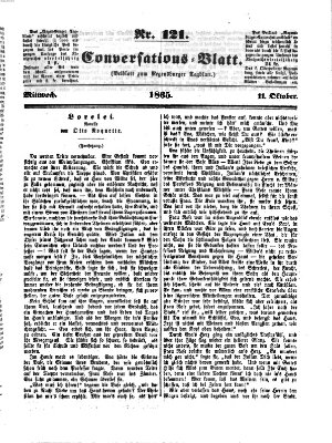 Regensburger Conversations-Blatt (Regensburger Tagblatt) Mittwoch 11. Oktober 1865