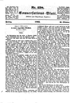 Regensburger Conversations-Blatt (Regensburger Tagblatt) Freitag 27. Oktober 1865