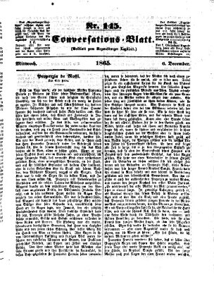 Regensburger Conversations-Blatt (Regensburger Tagblatt) Mittwoch 6. Dezember 1865