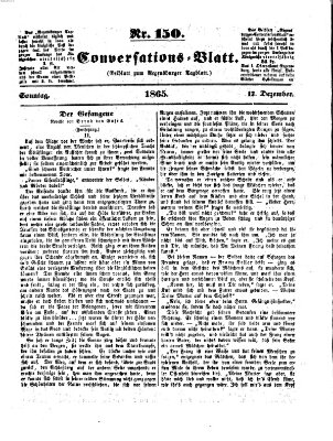 Regensburger Conversations-Blatt (Regensburger Tagblatt) Sonntag 17. Dezember 1865