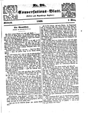 Regensburger Conversations-Blatt (Regensburger Tagblatt) Mittwoch 7. März 1866