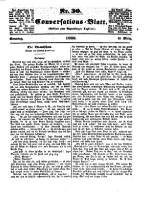 Regensburger Conversations-Blatt (Regensburger Tagblatt) Sonntag 11. März 1866