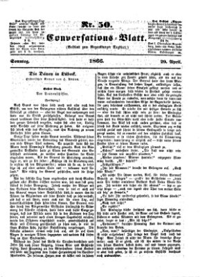 Regensburger Conversations-Blatt (Regensburger Tagblatt) Sonntag 29. April 1866