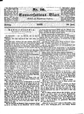 Regensburger Conversations-Blatt (Regensburger Tagblatt) Freitag 29. Juni 1866