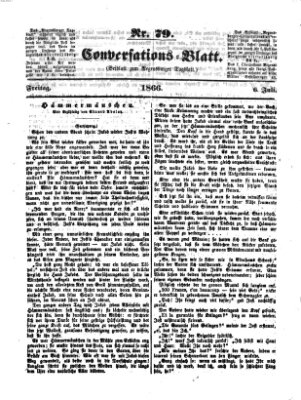 Regensburger Conversations-Blatt (Regensburger Tagblatt) Freitag 6. Juli 1866