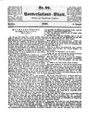 Regensburger Conversations-Blatt (Regensburger Tagblatt) Freitag 3. August 1866