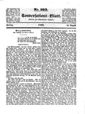 Regensburger Conversations-Blatt (Regensburger Tagblatt) Freitag 31. August 1866