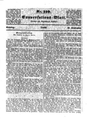 Regensburger Conversations-Blatt (Regensburger Tagblatt) Sonntag 16. September 1866