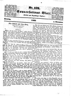 Regensburger Conversations-Blatt (Regensburger Tagblatt) Sonntag 4. November 1866