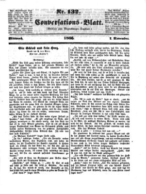 Regensburger Conversations-Blatt (Regensburger Tagblatt) Mittwoch 7. November 1866