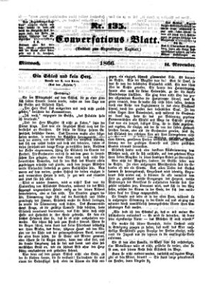 Regensburger Conversations-Blatt (Regensburger Tagblatt) Mittwoch 14. November 1866