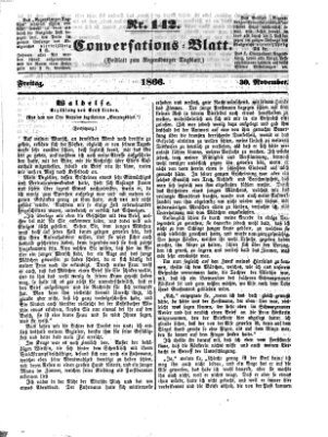 Regensburger Conversations-Blatt (Regensburger Tagblatt) Freitag 30. November 1866