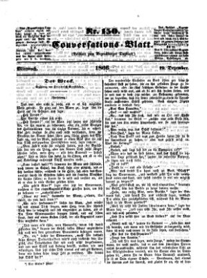 Regensburger Conversations-Blatt (Regensburger Tagblatt) Mittwoch 19. Dezember 1866