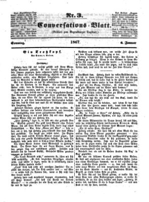 Regensburger Conversations-Blatt (Regensburger Tagblatt) Sonntag 6. Januar 1867